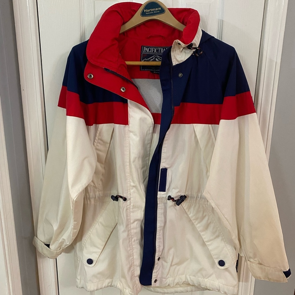 Pacific Trail Red, Blue, and White Jacket
